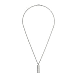 Gucci Tag Sterling Silver Chain ID Pendant Necklace