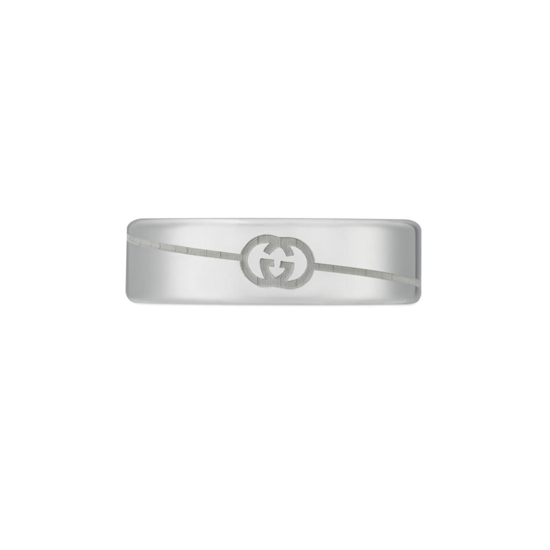 Gucci Tag Sterling Silver Ring Size N-O