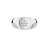 Thumbnail Image 1 of Gucci Trademark Sterling Silver Hexagon Small Signet Ring Size N-O