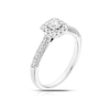 Thumbnail Image 1 of 18ct White Gold 0.50ct Diamond Cushion Shape Halo Ring