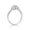 Thumbnail Image 2 of 18ct White Gold 0.75ct Diamond Round Cut Double Halo Ring