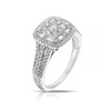 Thumbnail Image 1 of 9ct White Gold 0.75ct Diamond Round Cut Cluster Ring