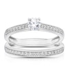 Thumbnail Image 0 of 9ct White Gold 0.50ct Diamond Round Cut Solitaire Bridal Set