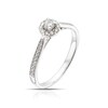 Thumbnail Image 2 of Engagement Ring 9ct White Gold Round Halo 0.25ct Diamond Ring