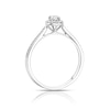 Thumbnail Image 3 of Engagement Ring 9ct White Gold Round Halo 0.25ct Diamond Ring