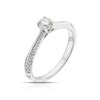Thumbnail Image 2 of 9ct White Gold 0.25ct Diamond Shoulder Detail Solitaire Ring