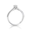 Thumbnail Image 3 of 9ct White Gold 0.25ct Diamond Shoulder Detail Solitaire Ring