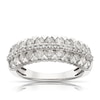Thumbnail Image 1 of 18ct White Gold 1ct Diamond Three Row Eternity Ring