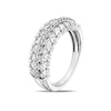 Thumbnail Image 2 of 18ct White Gold 1ct Diamond Three Row Eternity Ring