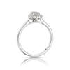 Thumbnail Image 2 of 14ct White Gold 0.25ct Diamond Pear Shape Cluster Ring