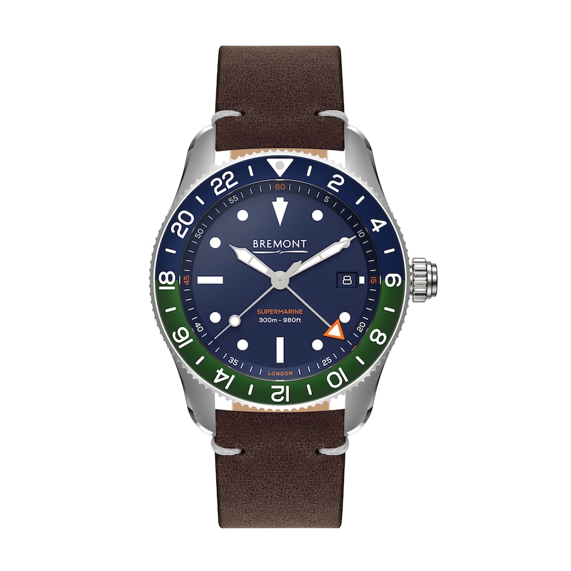 Bremont Supermarine S302 Brown Leather Strap Watch