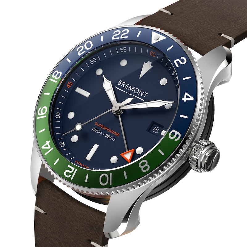 Bremont Supermarine S302 Brown Leather Strap Watch