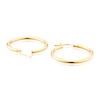 Thumbnail Image 1 of 9ct Yellow Gold 20mm Graduated Plain Creole Hoop Earrings