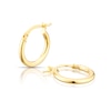 Thumbnail Image 0 of 9ct Yellow Gold 10mm Graduated Plain Creole Hoop Earrings