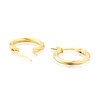 Thumbnail Image 1 of 9ct Yellow Gold 10mm Twist Creole Hoop Earrings