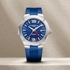 Thumbnail Image 2 of Baume & Mercier Riviera Men's Patterned Dial Blue Rubber Strap Watch