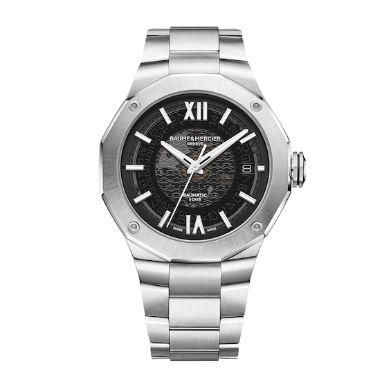 Baume & Mercier Riviera Men’s Grey Dial Stainless Steel Bracelet Watch