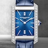 Thumbnail Image 6 of Baume & Mercier Hampton Ladies' Diamond Set Blue Leather Strap Watch