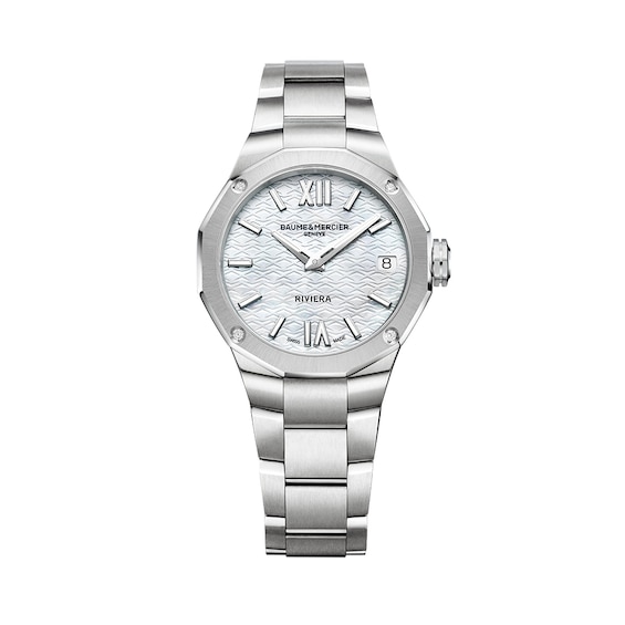 Baume & Mercier Riviera Ladies’ Grey Dial Stainless Steel Bracelet Watch