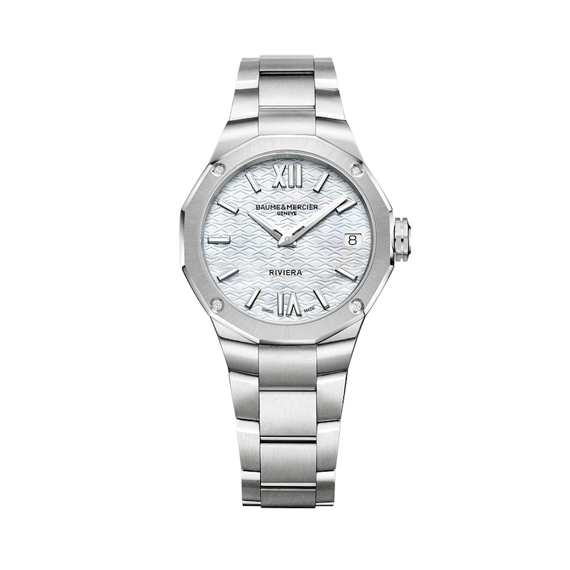 Baume & Mercier Riviera Ladies' Grey Dial Stainless Steel Bracelet Watch