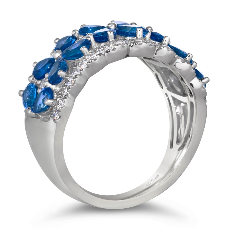 Le Vian Couture Platinum Blueberry Sapphire & 0.37ct Vanilla Diamonds Ring