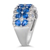 Thumbnail Image 2 of Le Vian Couture Platinum Blueberry Sapphire & 0.37ct Vanilla Diamonds Ring