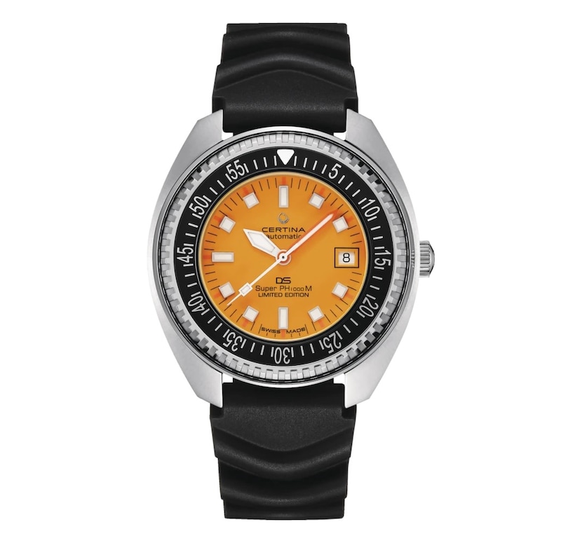 Certina PH1000M Orange Dial & Rubber Strap Limited Edition Watch