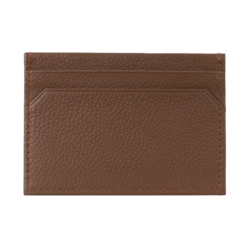 Main Image 2 of BOSS Highway Men's Textured Brown Leather Card Holder