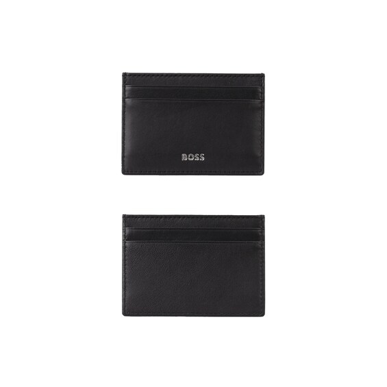 BOSS Randy Black Leather Card Holder