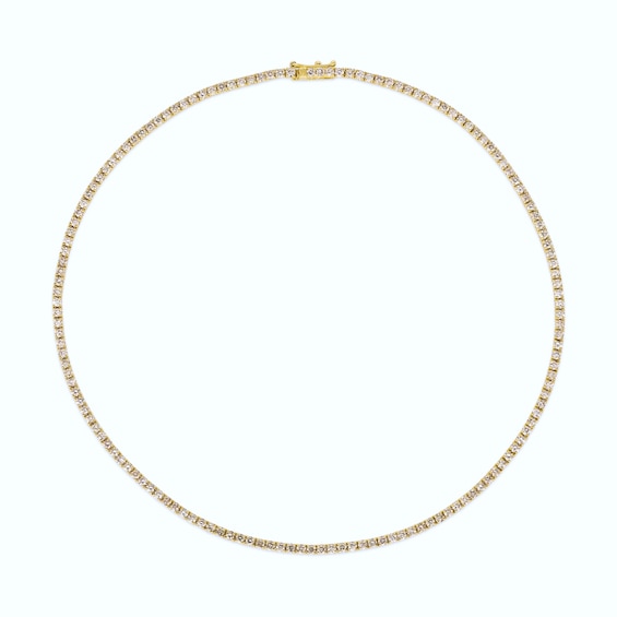 Le Vian 14ct Yellow Gold & 5.25ct Diamond Tennis Necklace