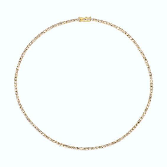 Le Vian 14ct Yellow Gold and 5.25ct Diamond Tennis Necklace