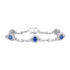 Thumbnail Image 0 of Le Vian Couture 18ct White Gold 2.21ct Diamond & Blue Sapphire Bracelet