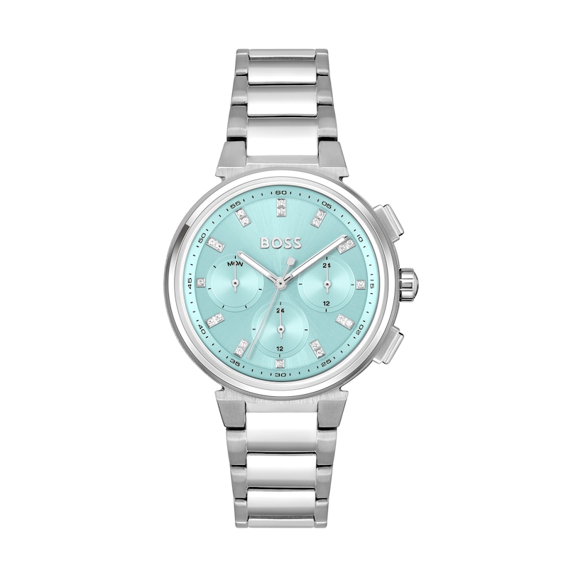 BOSS One Ladies' Turquoise Dial & Stainless Steel Bracelet Watch