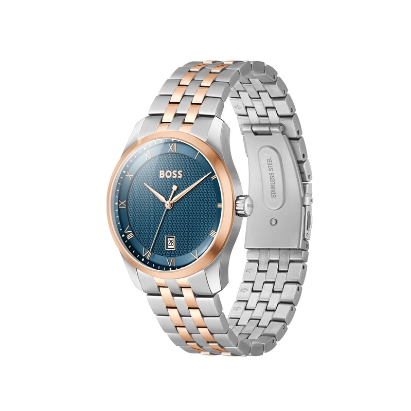 Main Image 2 of BOSS Principle Men's Blue Dial & Two Tone Bracelet Watch