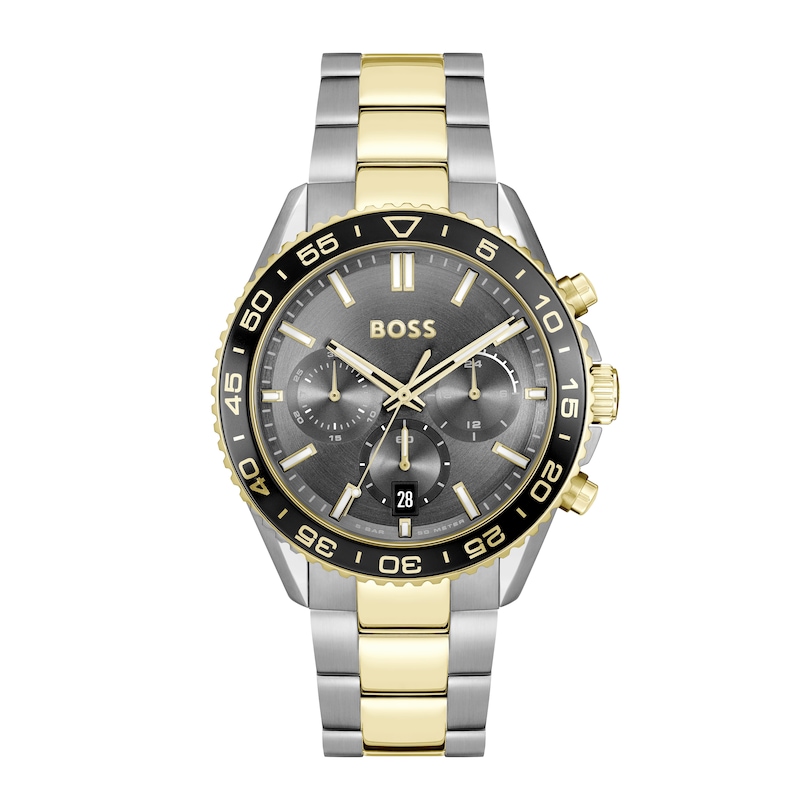 BOSS Runner Men's Grey Dial & Two-Tone Bracelet Watch