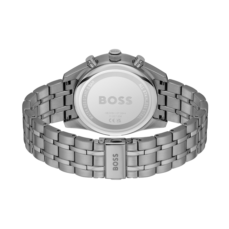 BOSS Skytraveller Men's Chronograph Grey IP Bracelet Watch
