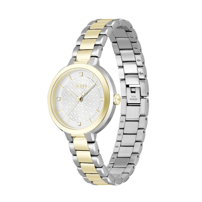 Main Image 2 of BOSS Sena Ladies' Silver Dial & Two Tone IP Bracelet Watch