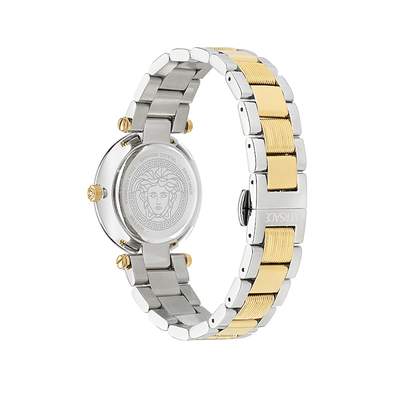 Versace Reve Ladies' Green Dial & Two-Tone Bracelet Watch