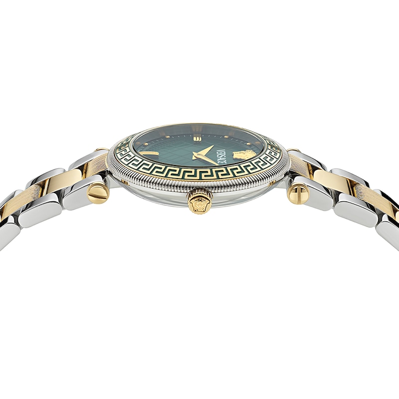 Versace Reve Ladies' Green Dial & Two-Tone Bracelet Watch