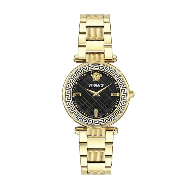 Versace Reve Ladies' Gold-Tone Stainless Steel Bracelet Watch