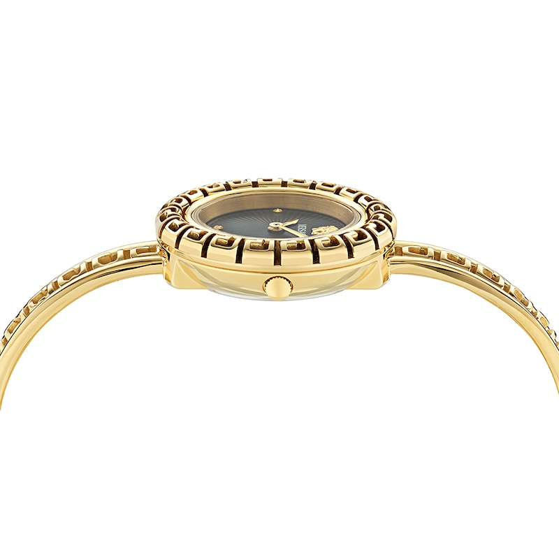 Versace La Greca Ladies' Gold-Tone Stainless Steel Bracelet Watch