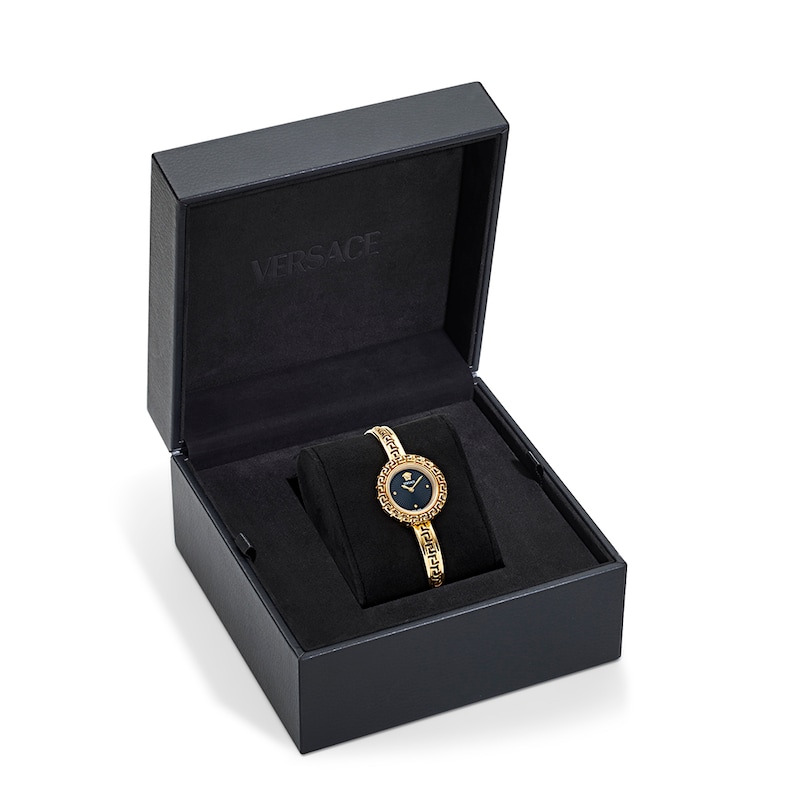 Versace La Greca Ladies' Gold-Tone Stainless Steel Bracelet Watch