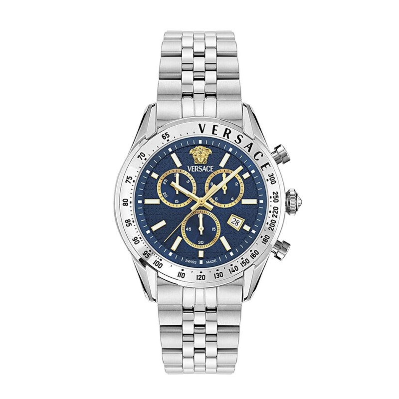 Versace Chrono Master Men's Stainless Steel Bracelet Watch