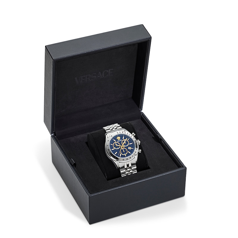 Versace Chrono Master Men's Stainless Steel Bracelet Watch