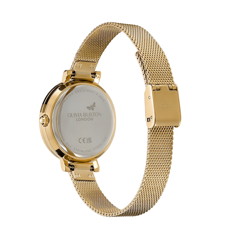 Main Image 4 of Olivia Burton Vintage Bead Gold Tone Mesh Bracelet Watch