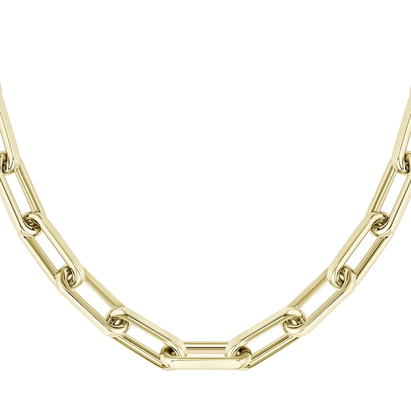 BOSS Halia Ladies' Gold-Tone IP 16 Inch Link Chain Necklace