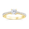 Thumbnail Image 0 of 18ct Yellow Gold 1ct Diamond Round Cut Four Claw Solitaire Ring