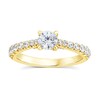 Thumbnail Image 0 of 18ct Yellow Gold 1ct Diamond Round Cut Four Claw Solitaire Ring