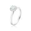 Thumbnail Image 1 of Sterling Silver Cubic Zirconia Round Cut Solitaire Ring