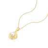 Thumbnail Image 1 of 9ct Yellow Gold 16+2 Inch Cultured Pearl Knot Pendant Necklace